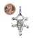 The Bead Chest Tillya Silver Moroccan Tuareg Cross Pendant: North African Tribal Berber Moroccan Sahara Pendant for Jewelry